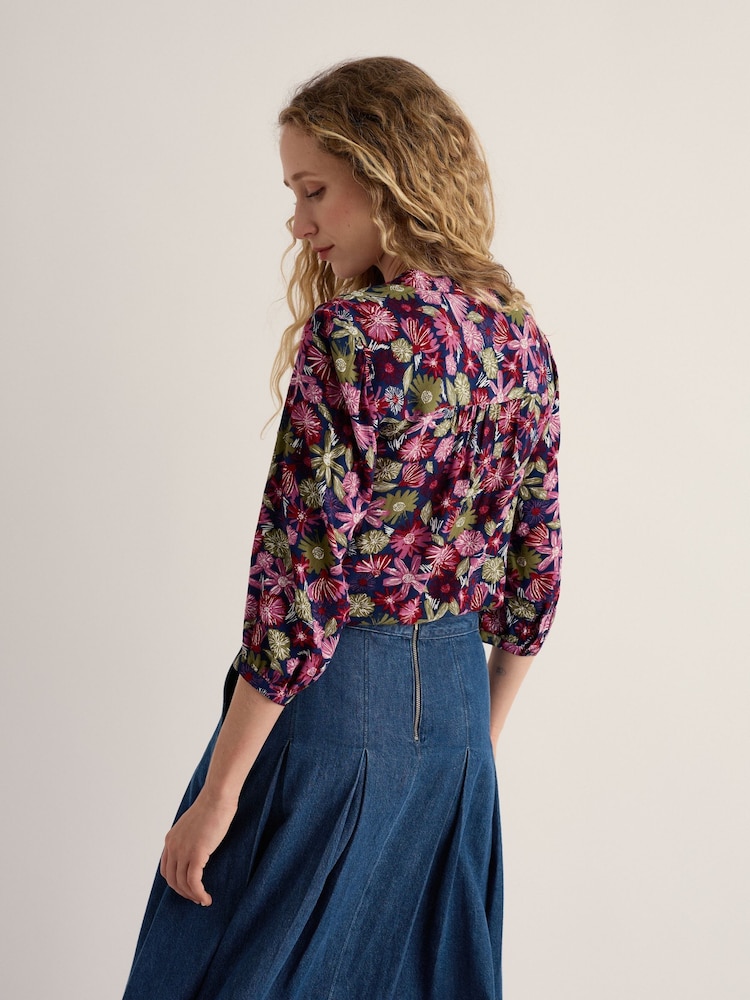 Seasalt Cornwall Pink Willow Path Top - Image 2 of 5