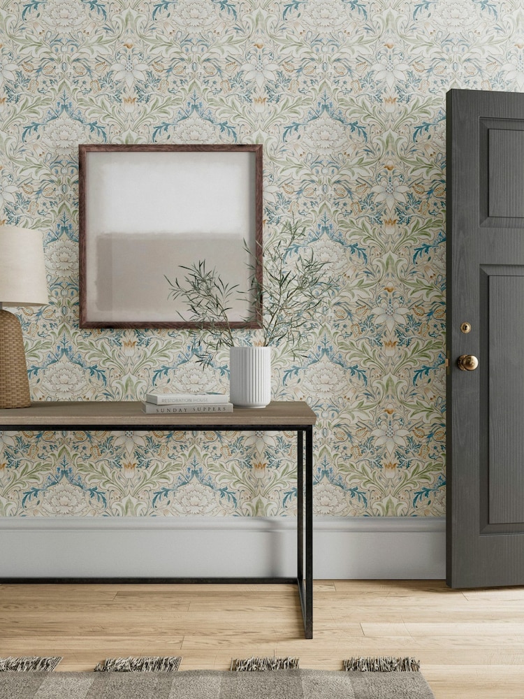 Morris & Co Green Simply Severn 10.05M Wallpaper - Image 1 of 2