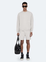 AllSaints Off-White Aston Crew Neck Sweat Top - Image 2 of 8