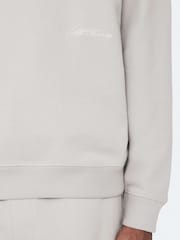 AllSaints Off-White Aston Crew Neck Sweat Top - Image 7 of 8
