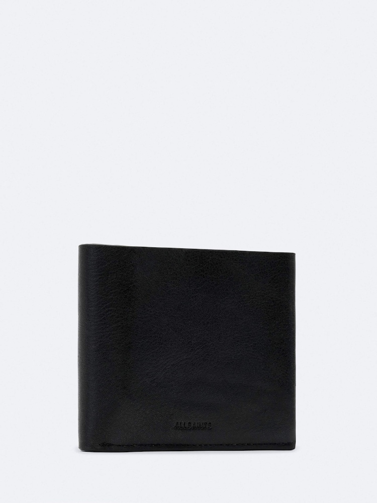 AllSaints Black Axis Wallet - Image 2 of 2
