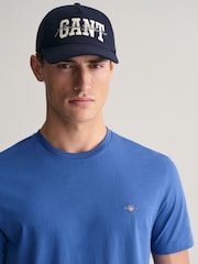 GANT Light Blue 100% Cotton Shield Logo T-Shirt - Image 3 of 4