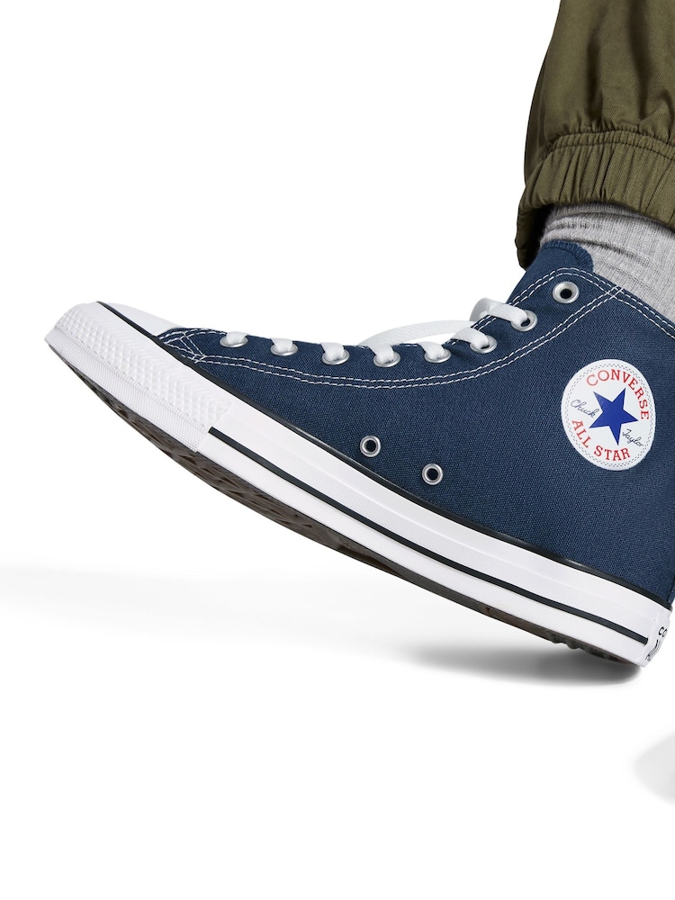 Converse Navy Chuck Taylor All Star High Trainers - Image 3 of 11