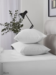 White Cool Touch 200 Thread Count Deep Fitted Bed Sheet - Image 2 of 2