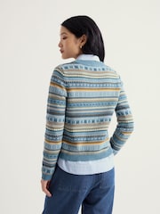 Seasalt Cornwall Blue Cove Cottage Cardigan - Image 3 of 5