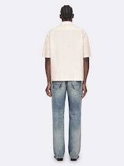 AllSaints White Maddox Short Sleeve Crew Neck Shirt - Image 6 of 8