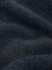 Navy Blue Knitted Wide Leg Joggers - Image 4 of 5