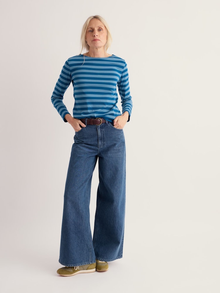 Seasalt Cornwall Blue Sailor Shirt - Image 2 of 5 Seasalt Cornwall Blue Sailor Shirt - Image 2 of 5