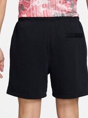 Nike Black Club Flow French Terry Shorts - Image 4 of 9