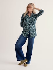 Seasalt Cornwall Blue 3/4 Dove Plant Tunic - Image 1 of 5