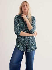 Seasalt Cornwall Blue 3/4 Dove Plant Tunic - Image 2 of 5