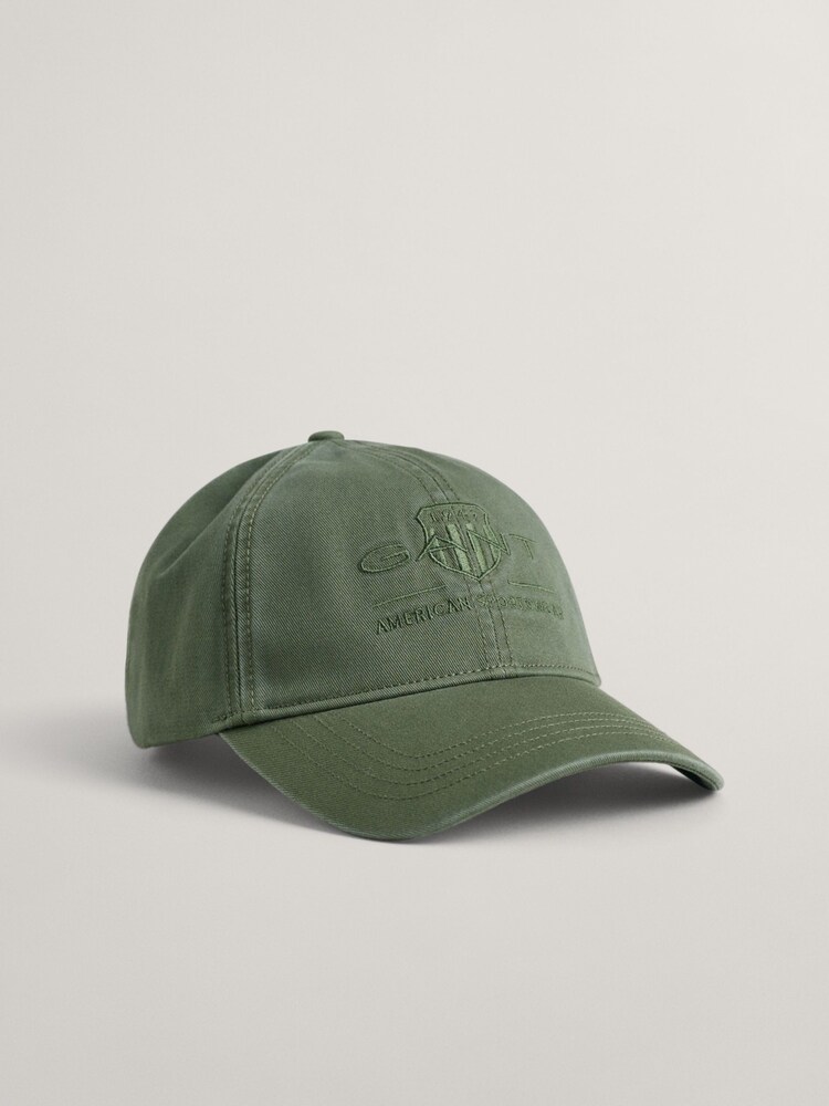 GANT Green 100% Cotton Shield Cap - Image 2 of 3 GANT Green 100% Cotton Shield Cap - Image 2 of 3