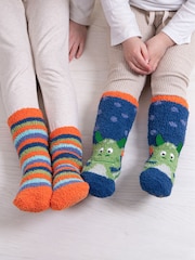 Totes Blue Totes Toasties Super Soft Slippers Socks 2 PK - Image 1 of 5