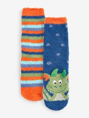 Totes Blue Totes Toasties Super Soft Slippers Socks 2 PK - Image 2 of 5