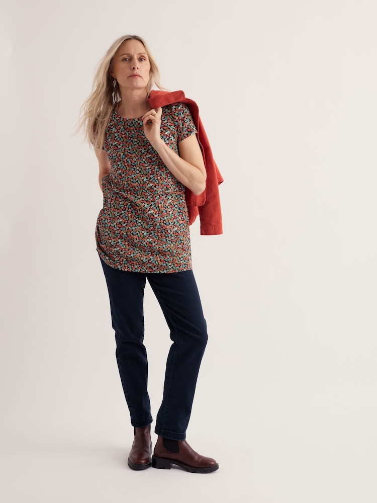 Seasalt Cornwall Blue Screenprint Tunic - Image 1 of 5 Seasalt Cornwall Blue Screenprint Tunic - Image 1 of 5