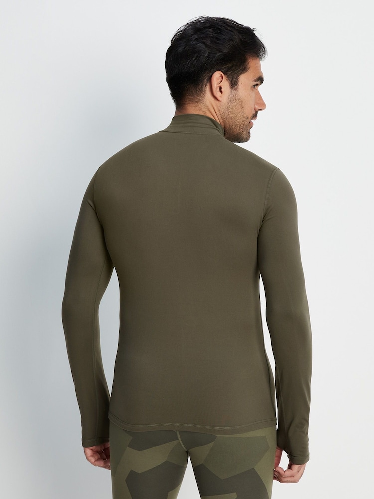 Tog 24 Green Snowdon Thermal Quarter Zip Saga T-Shirt - Image 2 of 7
