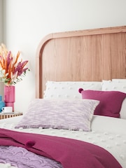 Helena Springfield White Tufted Spot Duvet Cover and Pillowcase Set - Image 2 of 4