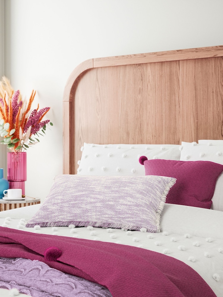 Helena Springfield White Tufted Spot Duvet Cover and Pillowcase Set - Image 2 of 4