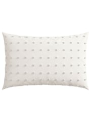 Helena Springfield White Tufted Spot Duvet Cover and Pillowcase Set - Image 4 of 4