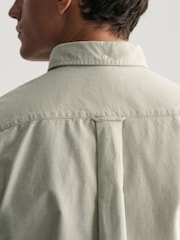 GANT Green Regular Fit Oxford Short Sleeve 100% Cotton Shirt - Image 4 of 5