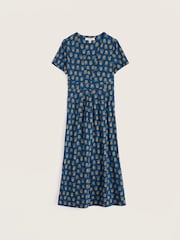 Seasalt Cornwall Blue Short Sleeve Seed Packet Dress - Image 4 of 5