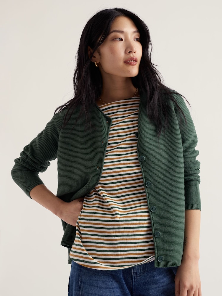 Seasalt Cornwall Green Makers Cardigan - Image 2 of 5