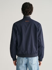 GANT Blue Lightweight Water Repellent Cotton Mix Bomber Jacket - Image 2 of 6