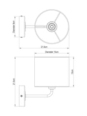 Grey Rico Wall Light - Image 4 of 8