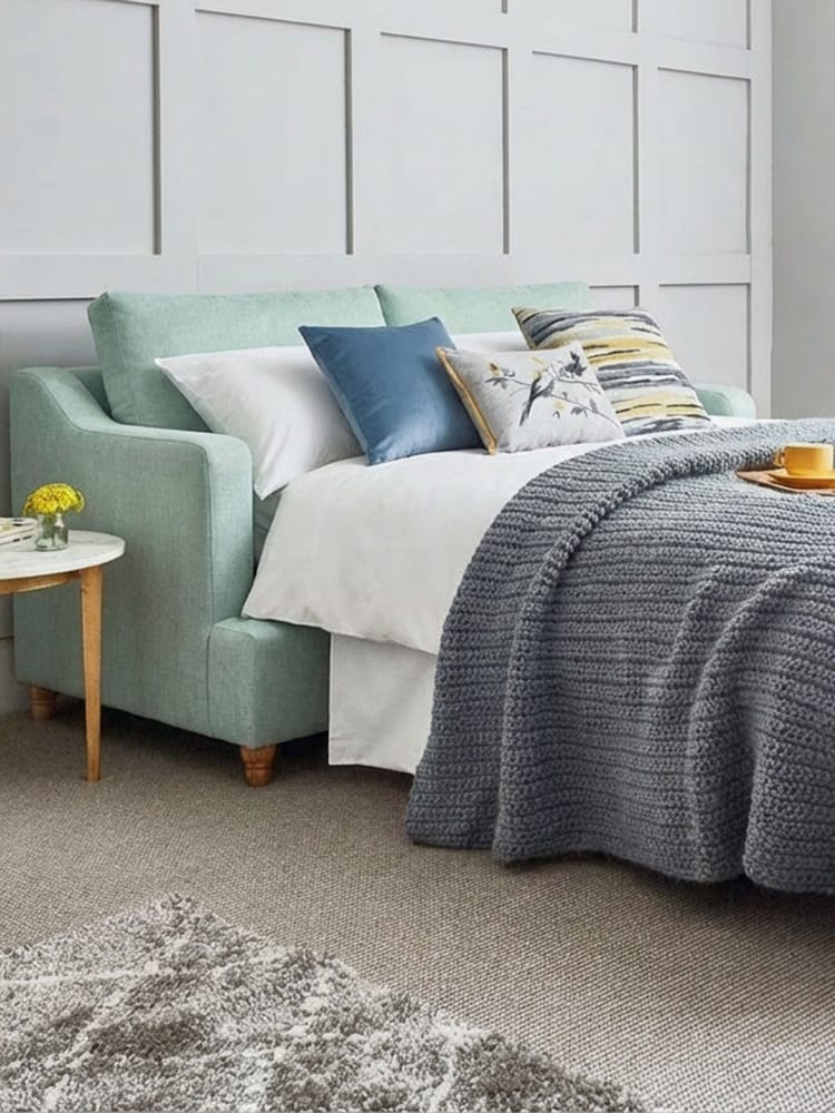 Willow & Hall Aqua Blue Atworth Sofa Bed - Image 4 of 4