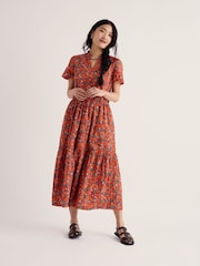 Seasalt Cornwall Orange Wild Lily Dress - Image 1 of 5