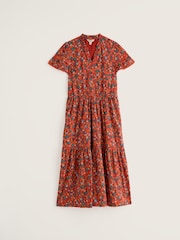 Seasalt Cornwall Orange Wild Lily Dress - Image 4 of 5