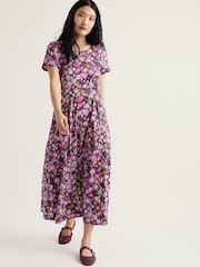 Seasalt Cornwall Pink Short Sleeve Veronica Dress - Image 1 of 5