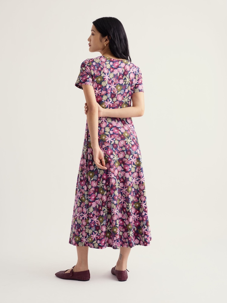 Seasalt Cornwall Pink Short Sleeve Veronica Dress - Image 2 of 5