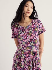 Seasalt Cornwall Pink Short Sleeve Veronica Dress - Image 3 of 5