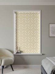 Yellow Lattice Geo Made to Measure Roller Blind - Image 2 of 6
