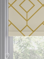 Yellow Lattice Geo Made to Measure Roller Blind - Image 5 of 6