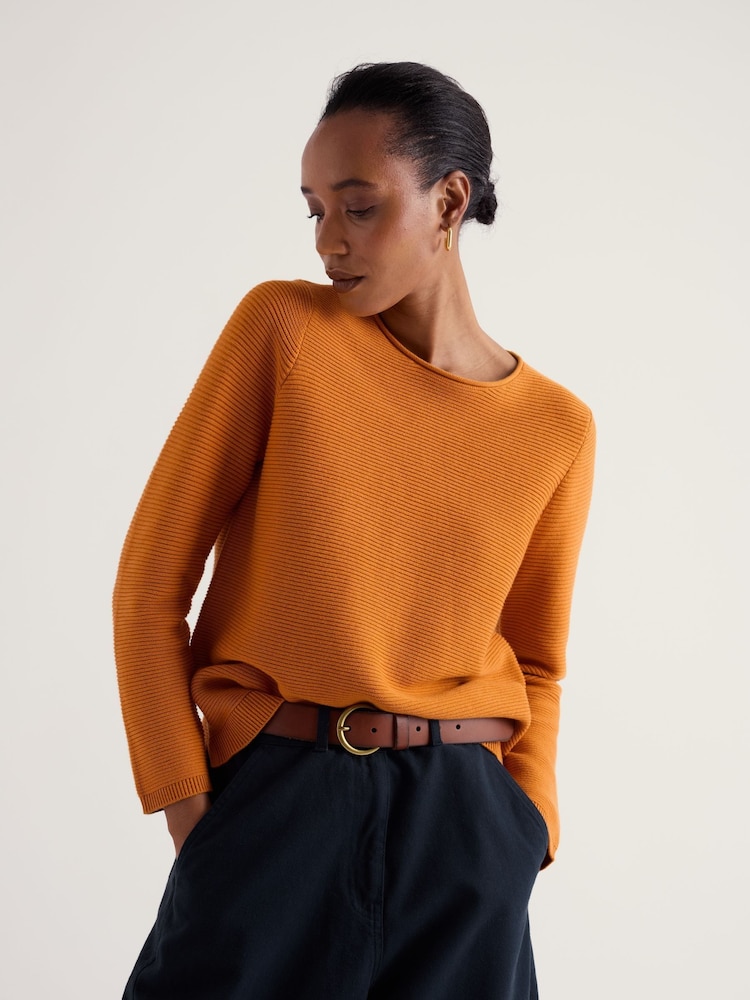 Seasalt Cornwall Orange Makers Jumper - Image 1 of 5