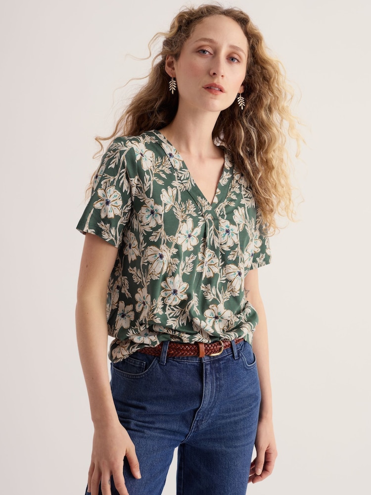 Seasalt Cornwall Green Barnoon Top - Image 1 of 5