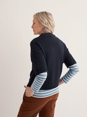 Seasalt Cornwall Navy Blue Fistral Jumper - Image 3 of 4