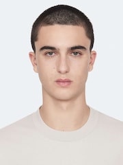 AllSaints Cream Xander Short Sleeve Crew T-Shirt - Image 2 of 8