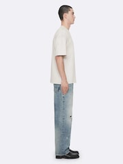 AllSaints Cream Xander Short Sleeve Crew T-Shirt - Image 5 of 8