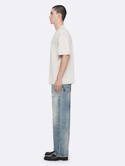 AllSaints Cream Xander Short Sleeve Crew T-Shirt - Image 7 of 8