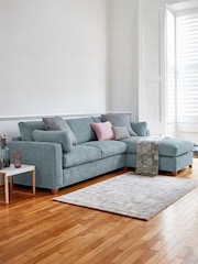Willow & Hall Nordic Blue Ashwell Sofa Bed - Image 1 of 5