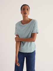 Seasalt Cornwall Sky Blue Bryher View T-Shirt - Image 3 of 5