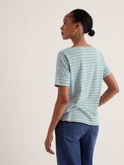 Seasalt Cornwall Sky Blue Bryher View T-Shirt - Image 4 of 5