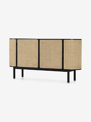 MADE.COM Black Stain Oak and Rattan Ankhara Sideboard - Image 2 of 3