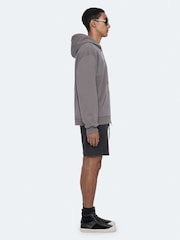 AllSaints Grey Raphy Zip Hoodie - Image 5 of 8