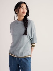 Seasalt Cornwall Blue Fistral Jumper - Image 2 of 5