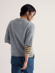 Seasalt Cornwall Blue Fistral Jumper - Image 3 of 5