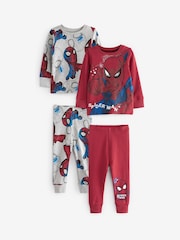 Red/Navy Spiderman Snuggle Pyjamas 2 Pack (12mths-10yrs) - Image 5 of 7